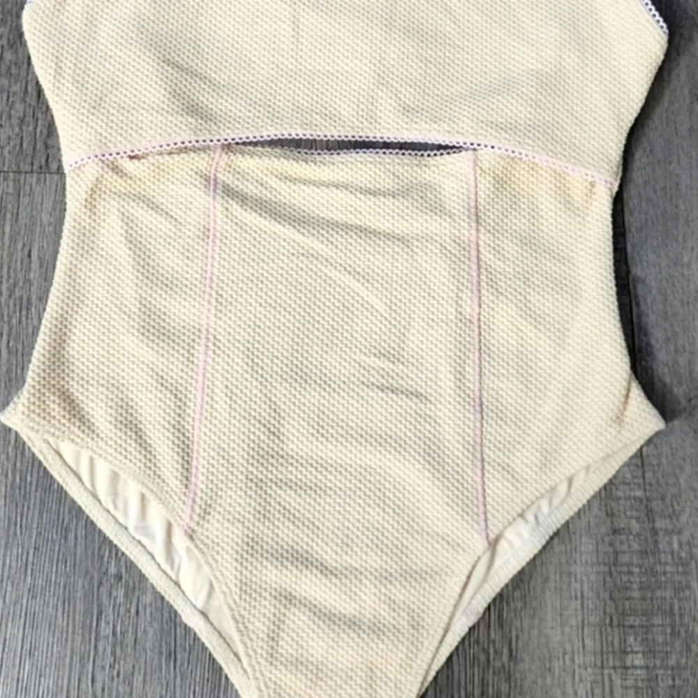 New!Frankies‎ Bikinis Julianne Waffle Cheeky One Piece Swimsuit